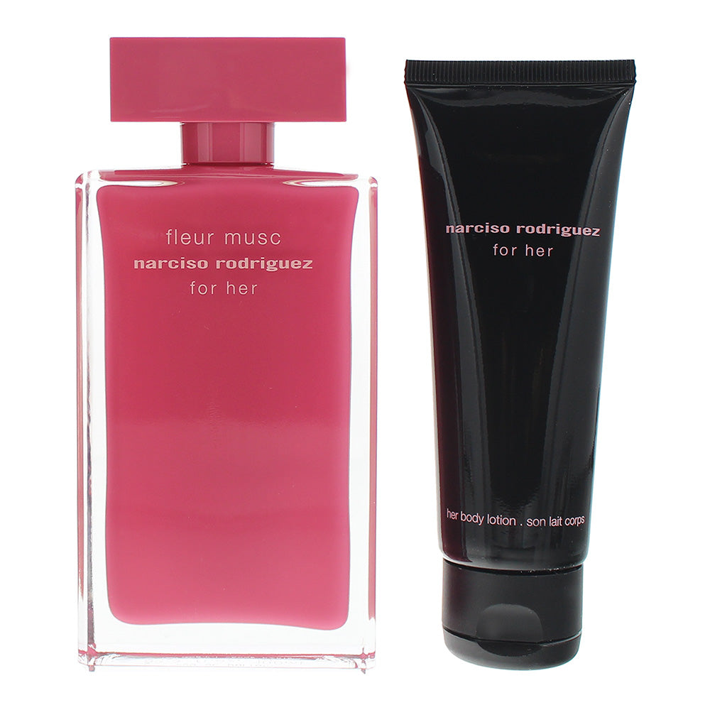 Narciso Rodriguez For Her Fleur Musc 2 Piece Gift Set: Eau de Parfum 100ml - Bod - Product