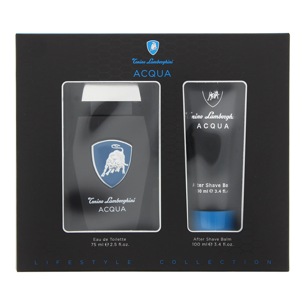 Tonino Lamborghini Acqua 2 Piece Gift Set: Eau de Toilette 75ml - Aftershave Bal