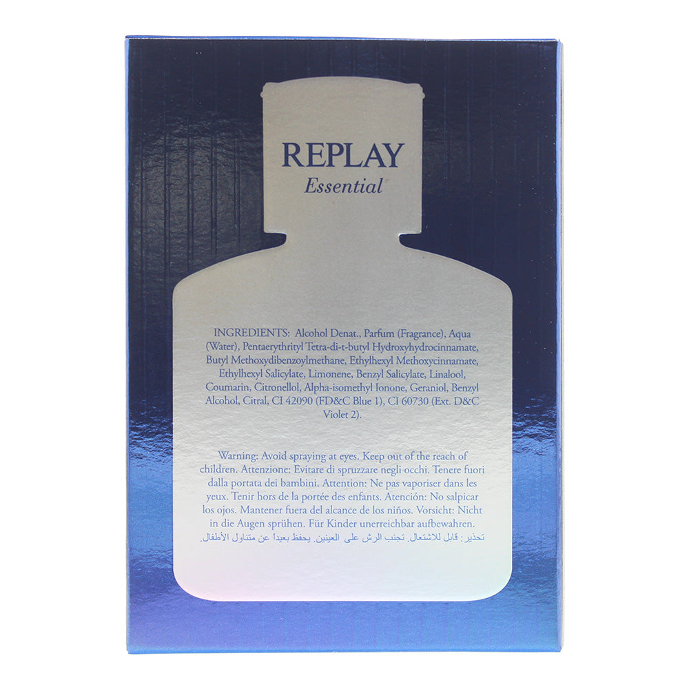 Replay Essential For Him Eau de Toilette 50ml - Ingredients