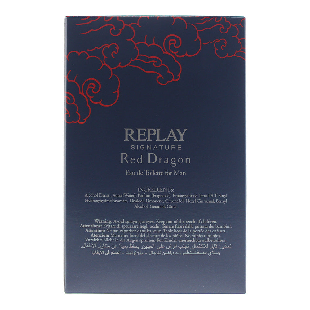 Replay Signature Red Dragon For Man Eau De Toilette 30ml