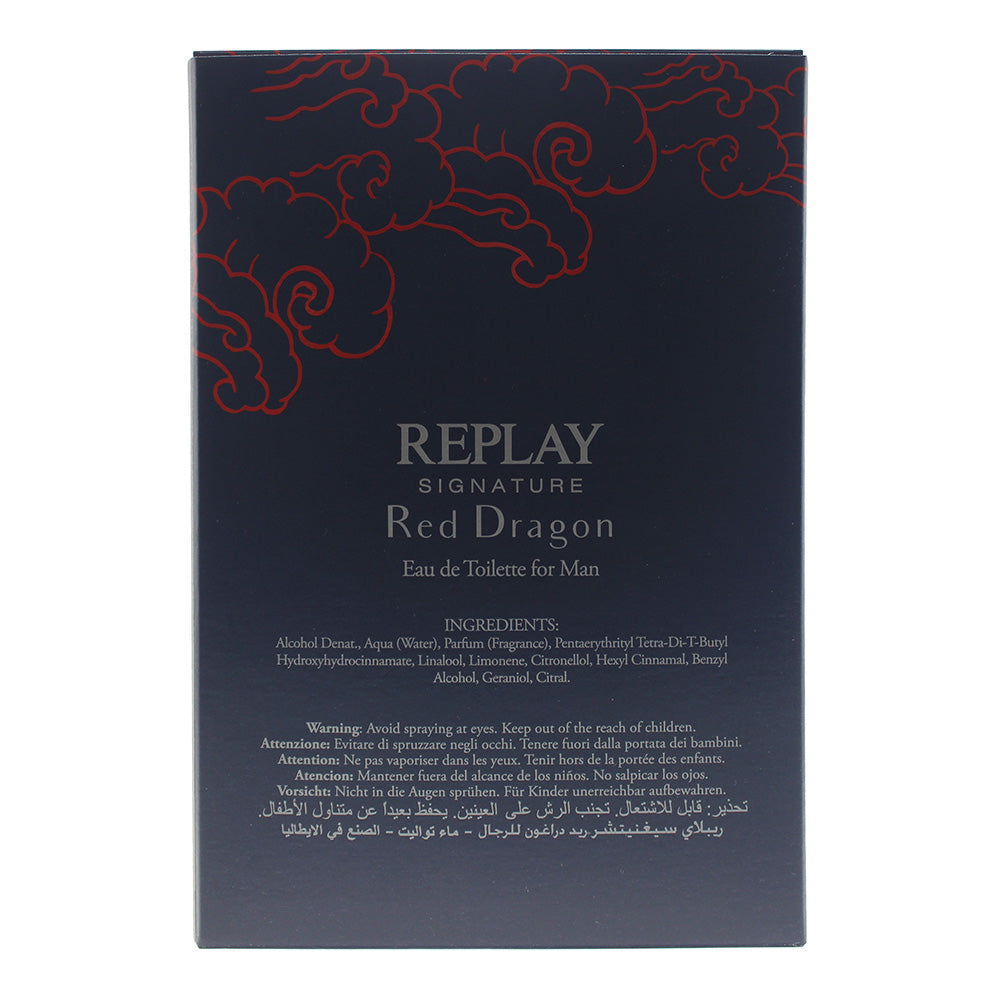 Replay Signature Red Dragon For Man Eau De Toilette 50ml