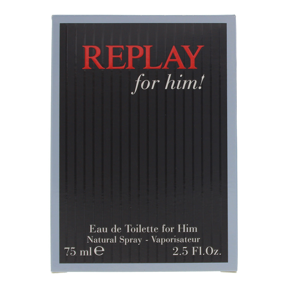 Replay For Him! Eau de Toilette 75ml - Box
