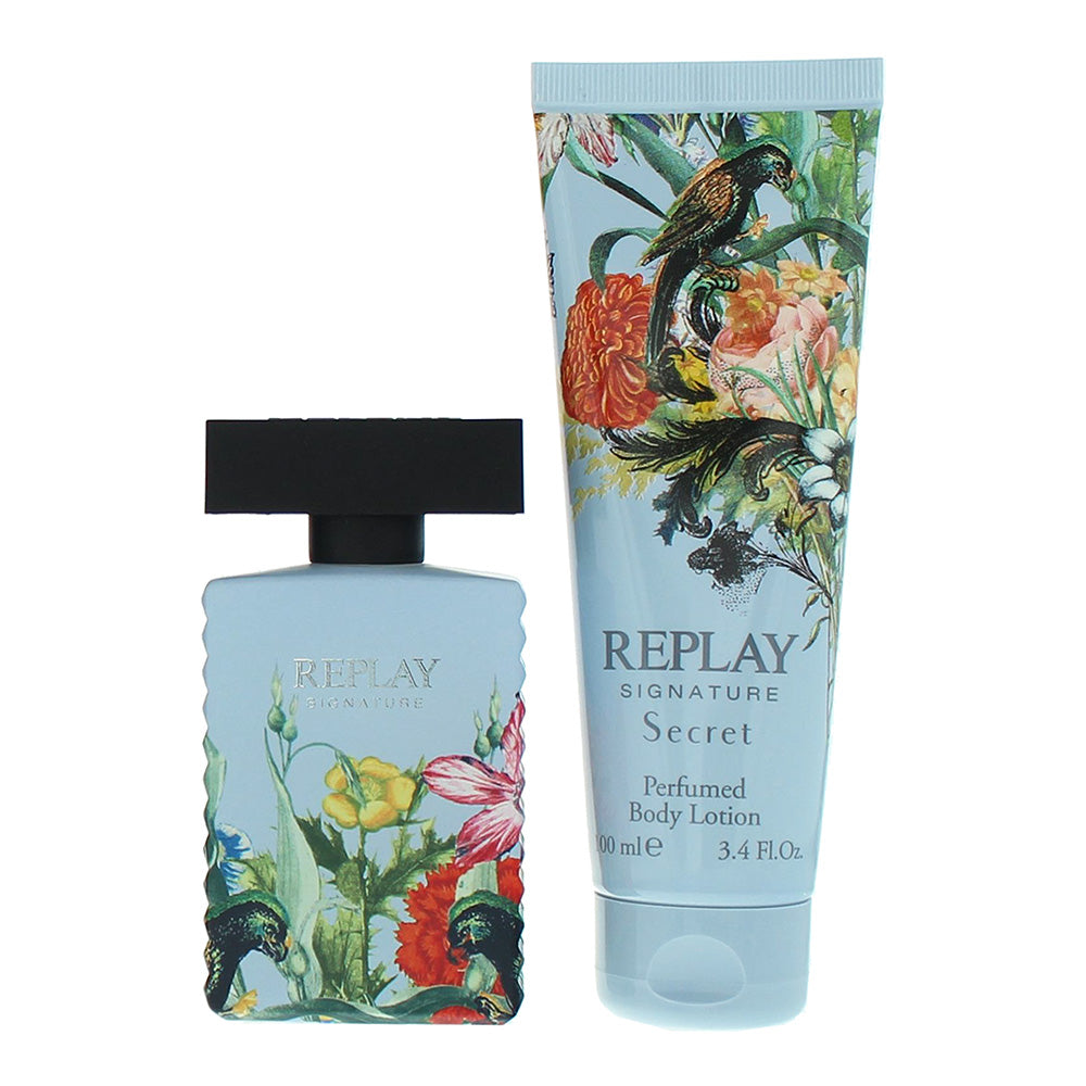Replay Signature Secret For Woman 2 Piece Gift Set: Eau de Toilette 50ml - Body  - Product