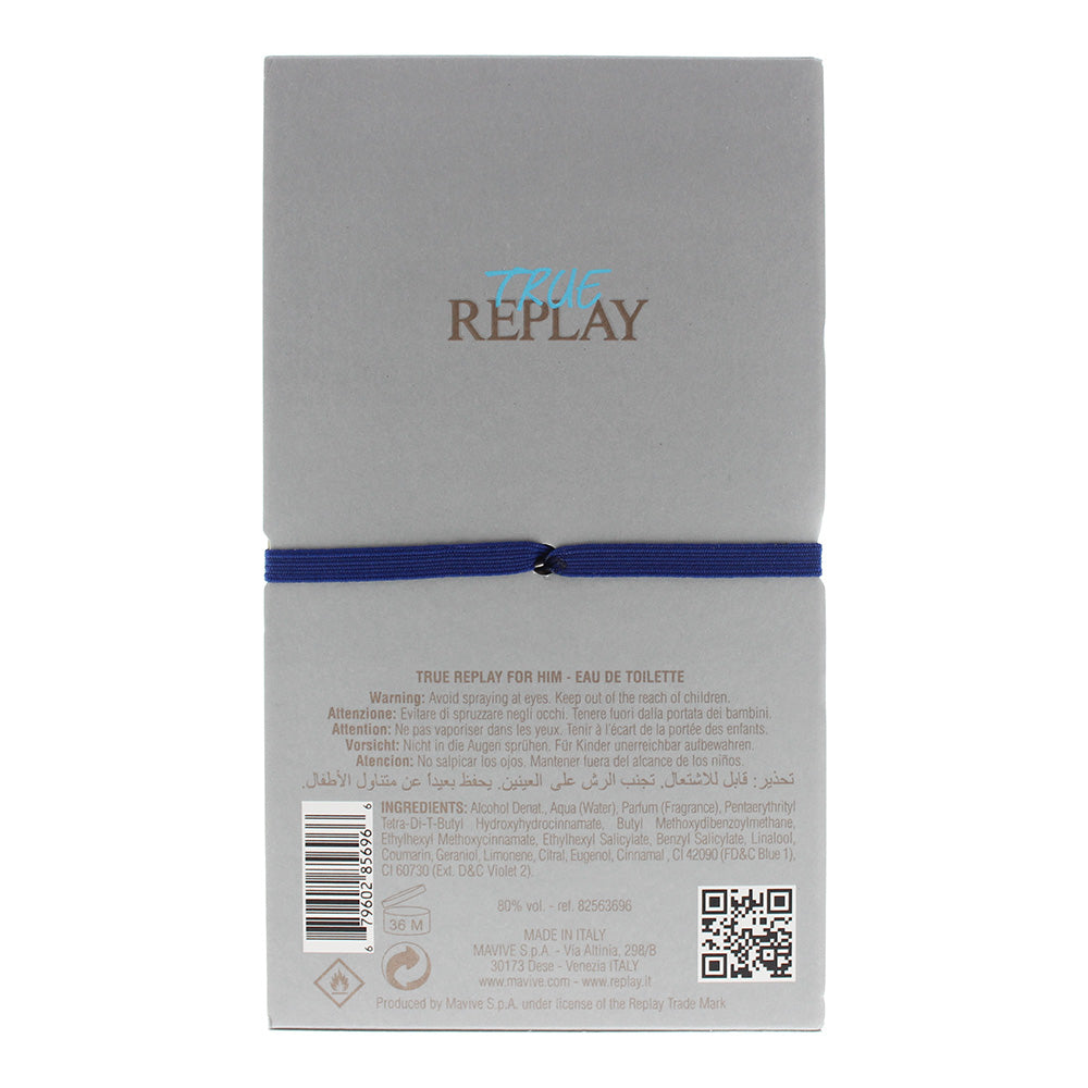 Replay True For Him Eau De Toilette 50ml