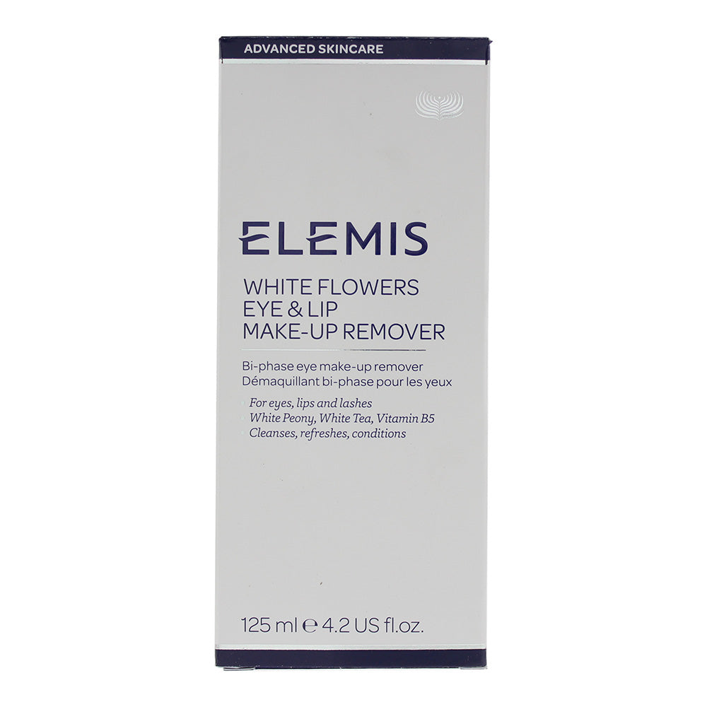 Elemis Advanced Skincare White Flowers Eye & Lip Make-Up Remover 125ml - Box