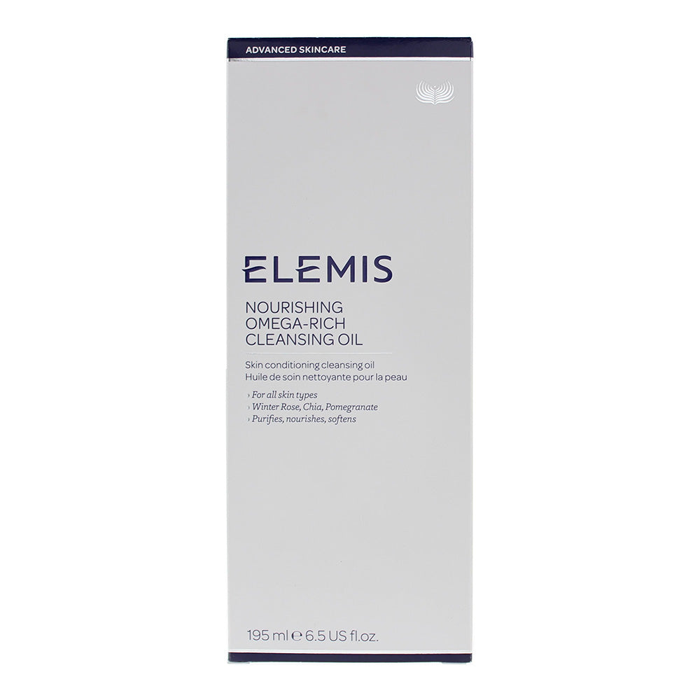 Elemis Advanced Skincare Nourishing Omega-Rich Cleansing Oil 195ml All Skin Types - Box