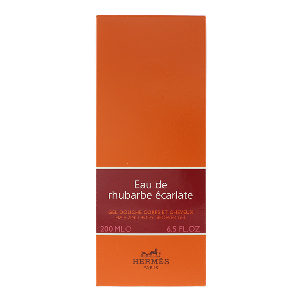 Hermès Eau de Rhubarbe Écarlate Hair And Body Shower Gel 200ml - Box