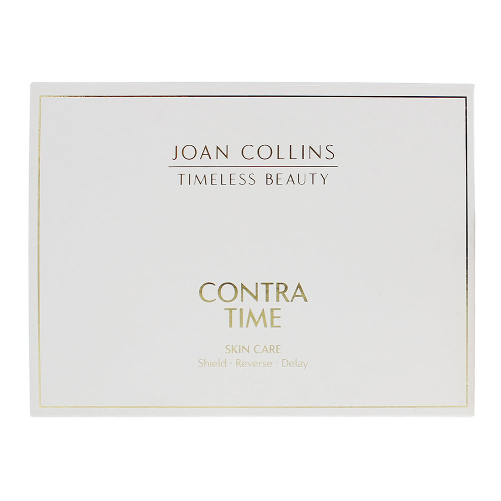 Joan Collins Contra Time 4 Piece Gift Set: Scrupulous Cleanser 50ml - Rose Optimise Lotion 50ml - Day Cream SPF 15 12ml - Night Cream 12ml - Box