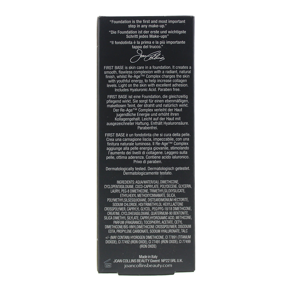 Joan Collins First Base Cool Medium Foundation 30ml - Ingredients