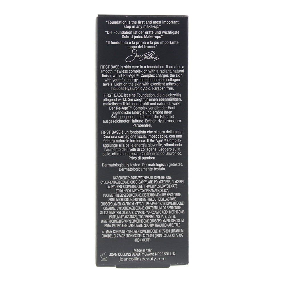 Joan Collins First Base Warm Fair Foundation 30ml - Ingredients