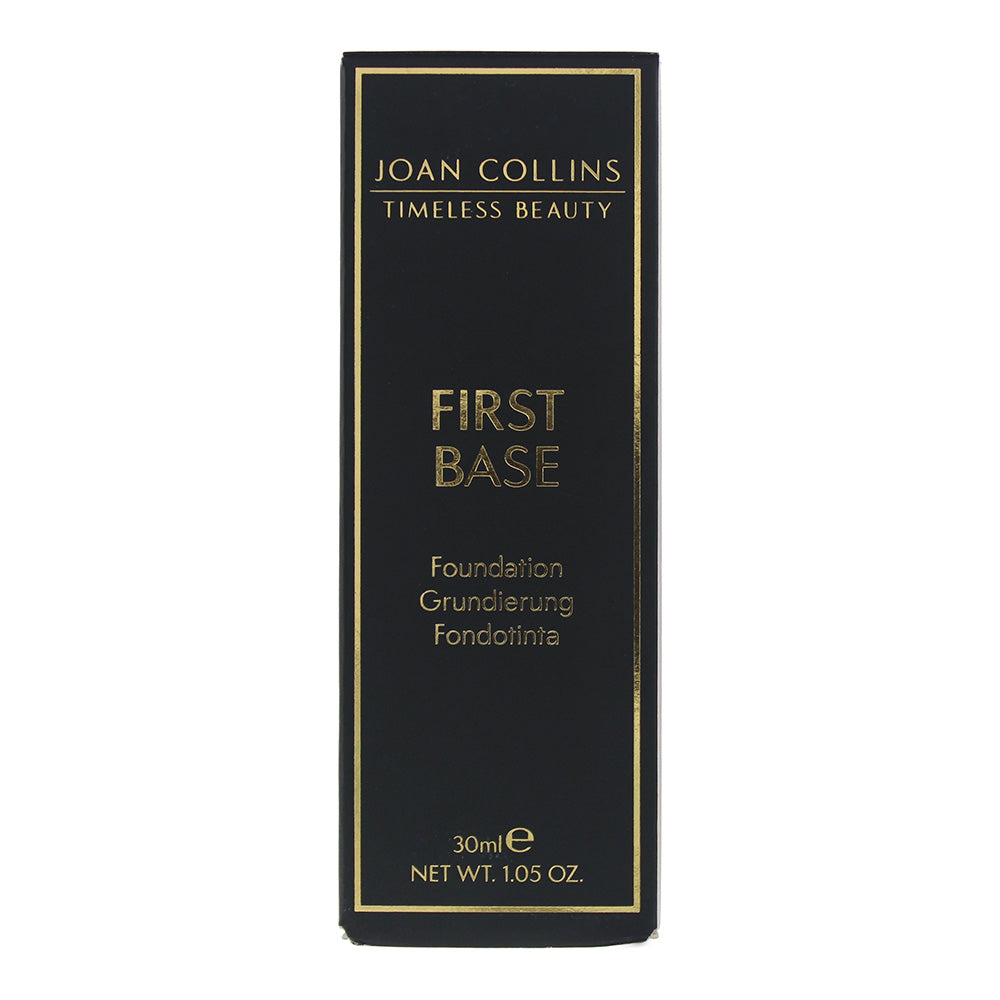Joan Collins First Base Warm Dark Foundation 30ml - Box