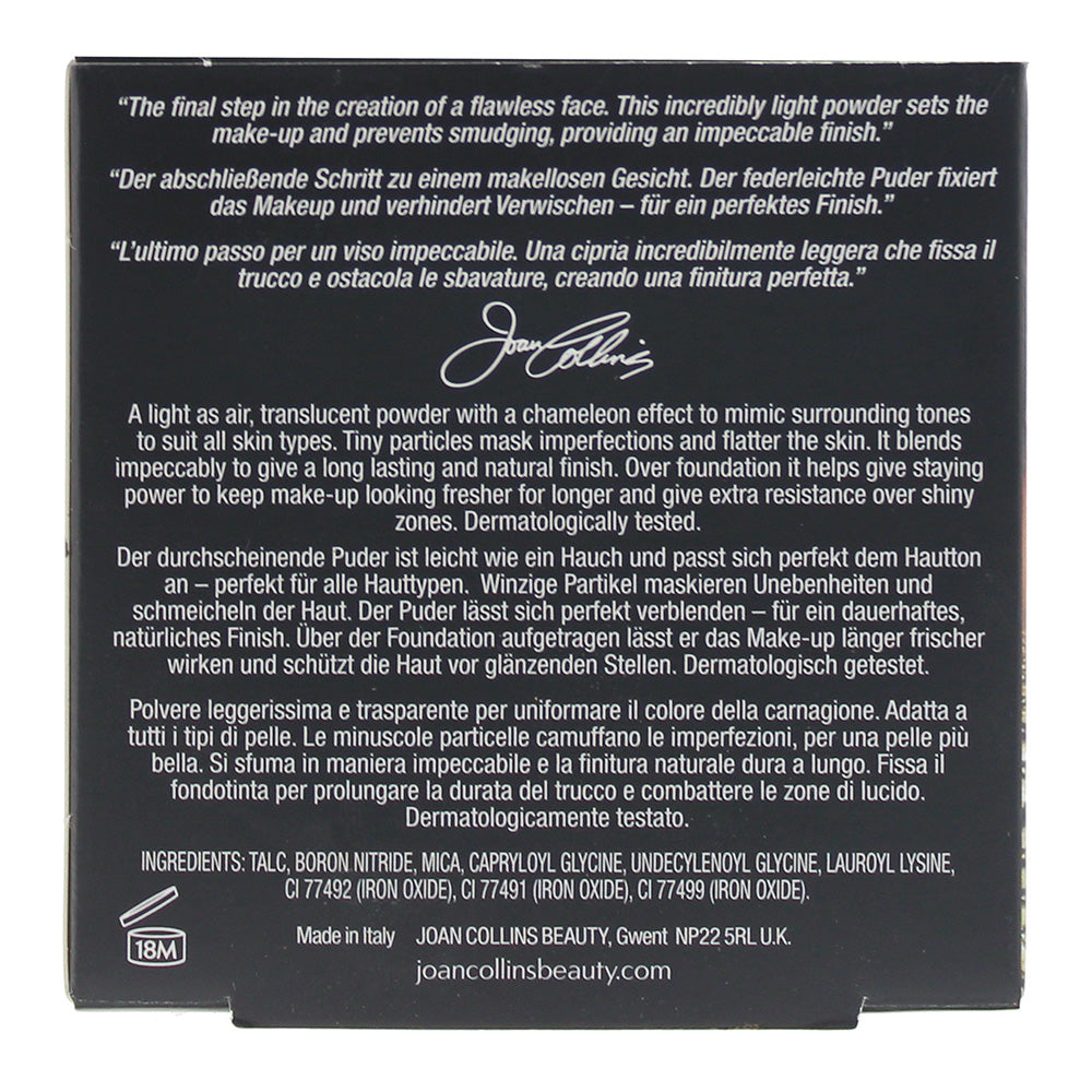 Joan Collins Impeccable Finish Loose Powder 16g Translucent - Ingredients