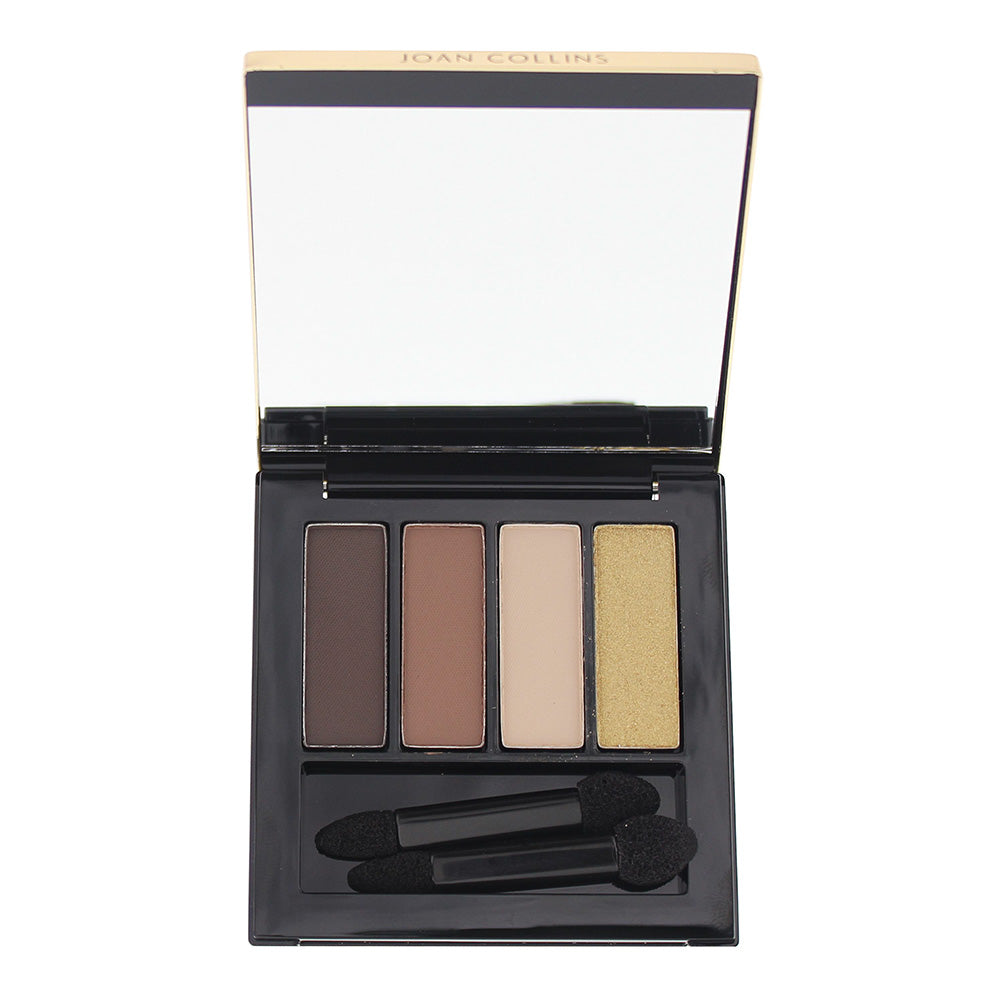 Joan Collins Quad Moody Browns & Gold Eye Shadow 5g - Product