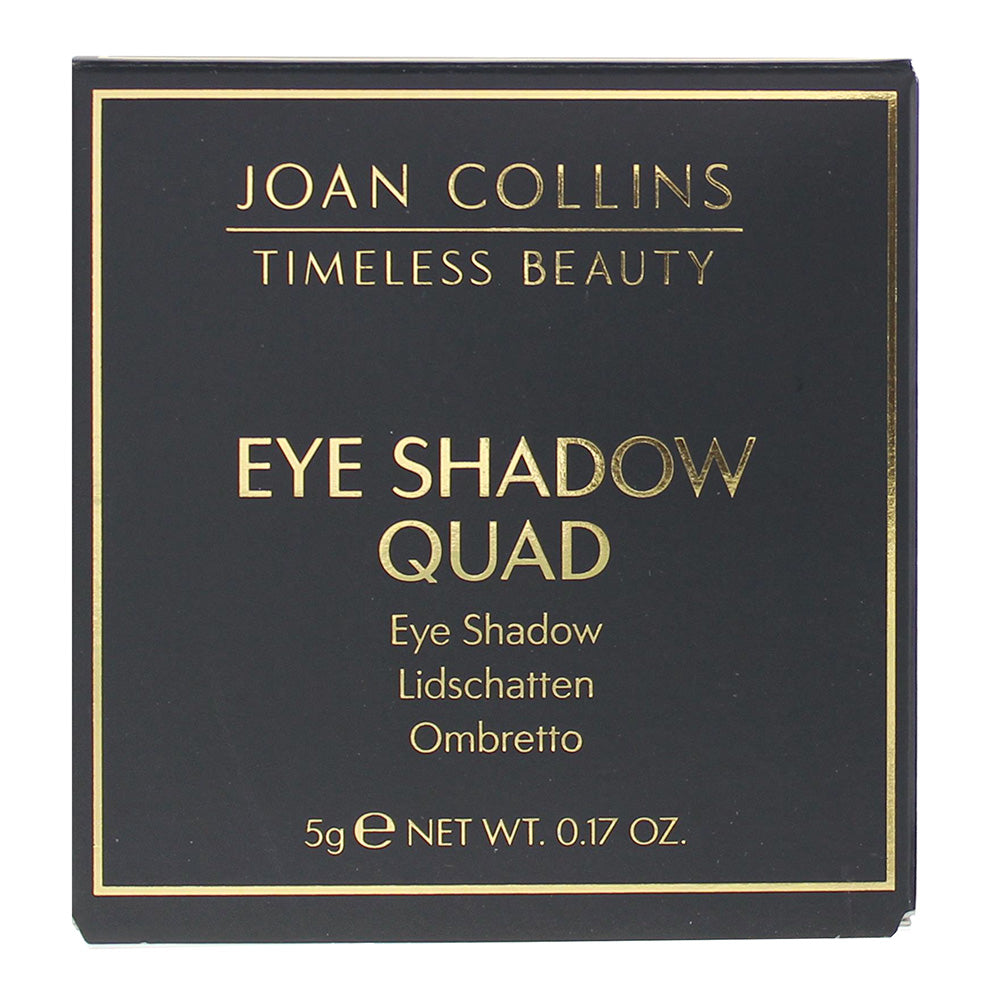 Joan Collins Quad Moody Browns & Gold Eye Shadow 5g - Box