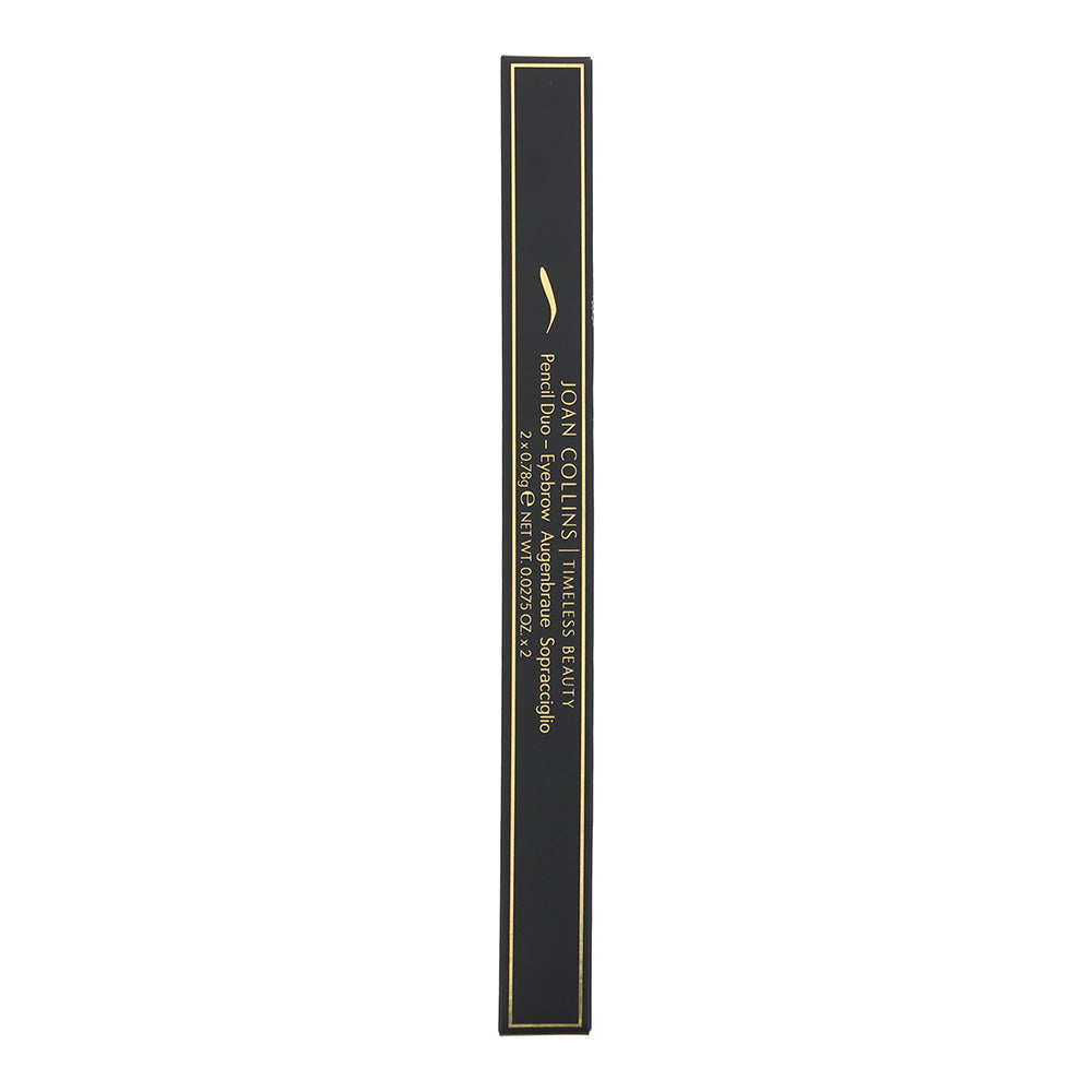 Joan Collins Eyebrow Pencil Duo Black/Dark Brown 1.56g - Box
