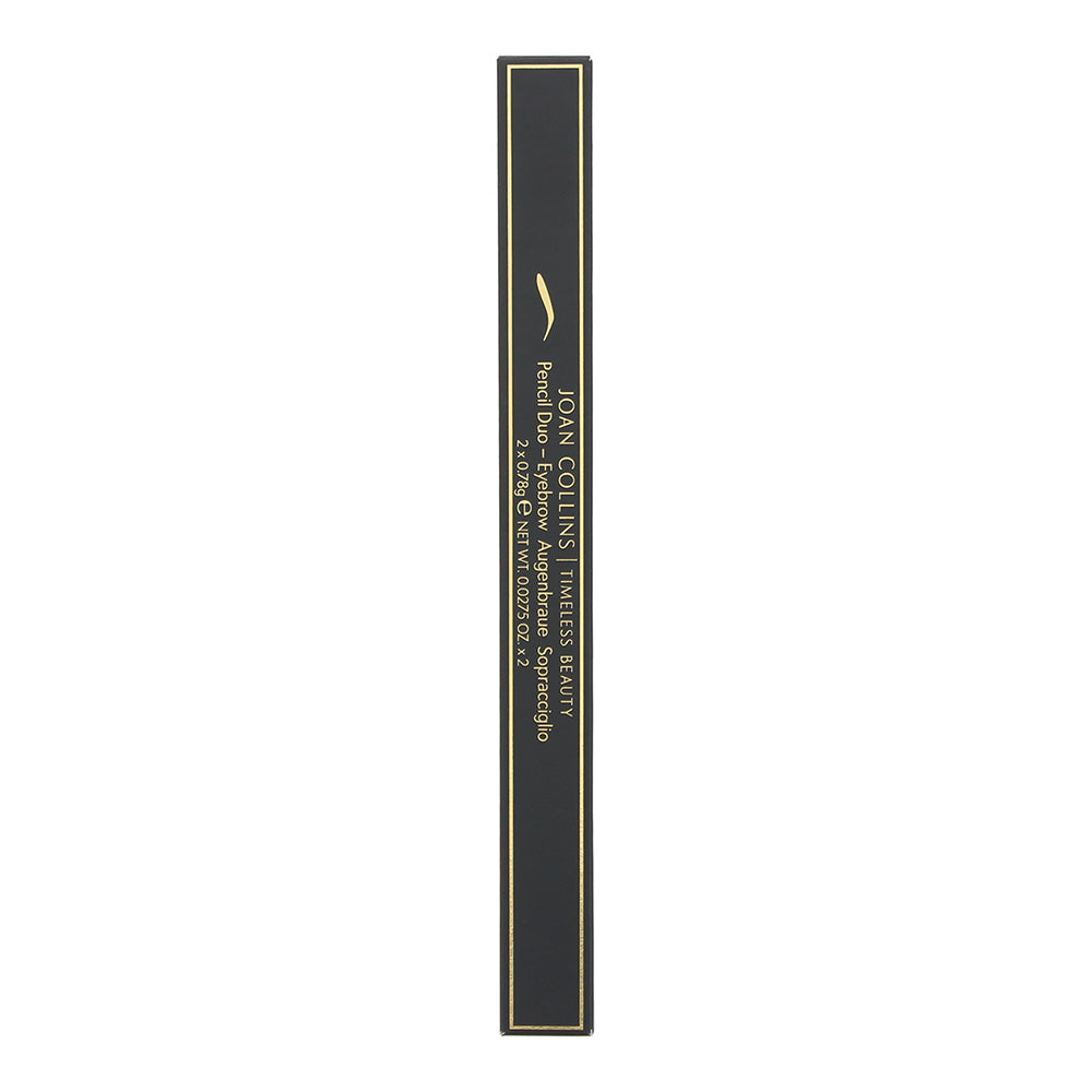Joan Collins Eyebrow Pencil Duo Charcoal/Light Brown 1.56g - Box