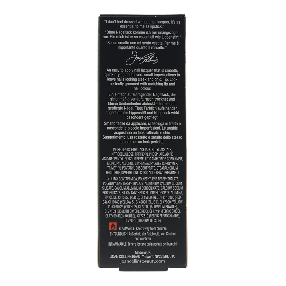 Joan Collins Nail Lacquer 12ml Sadie - Ingredients