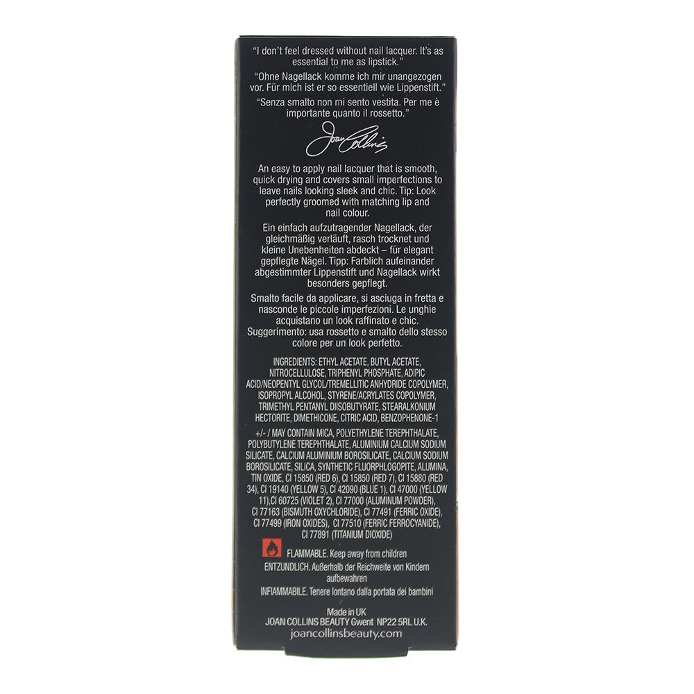 Joan Collins Nail Lacquer 12ml Lady Joan - Ingredients