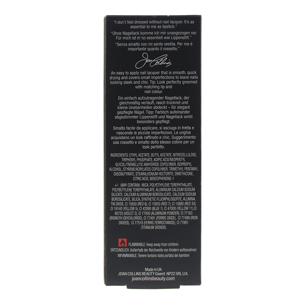 Joan Collins Nail Lacquer 12ml Suzy Starr - Ingredients