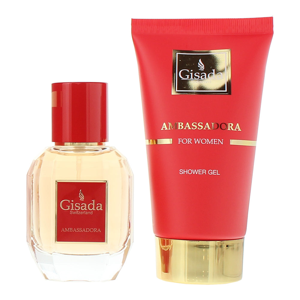 Gisada Ambassadora 2 Piece Gift Set: Eau de Parfum 50ml - Shower Gel 100ml - Product