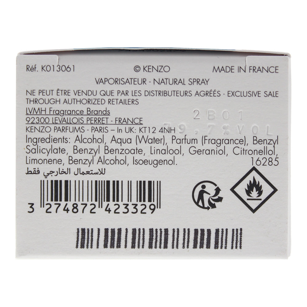 Kenzo Homme Eau De Toilette 60ml