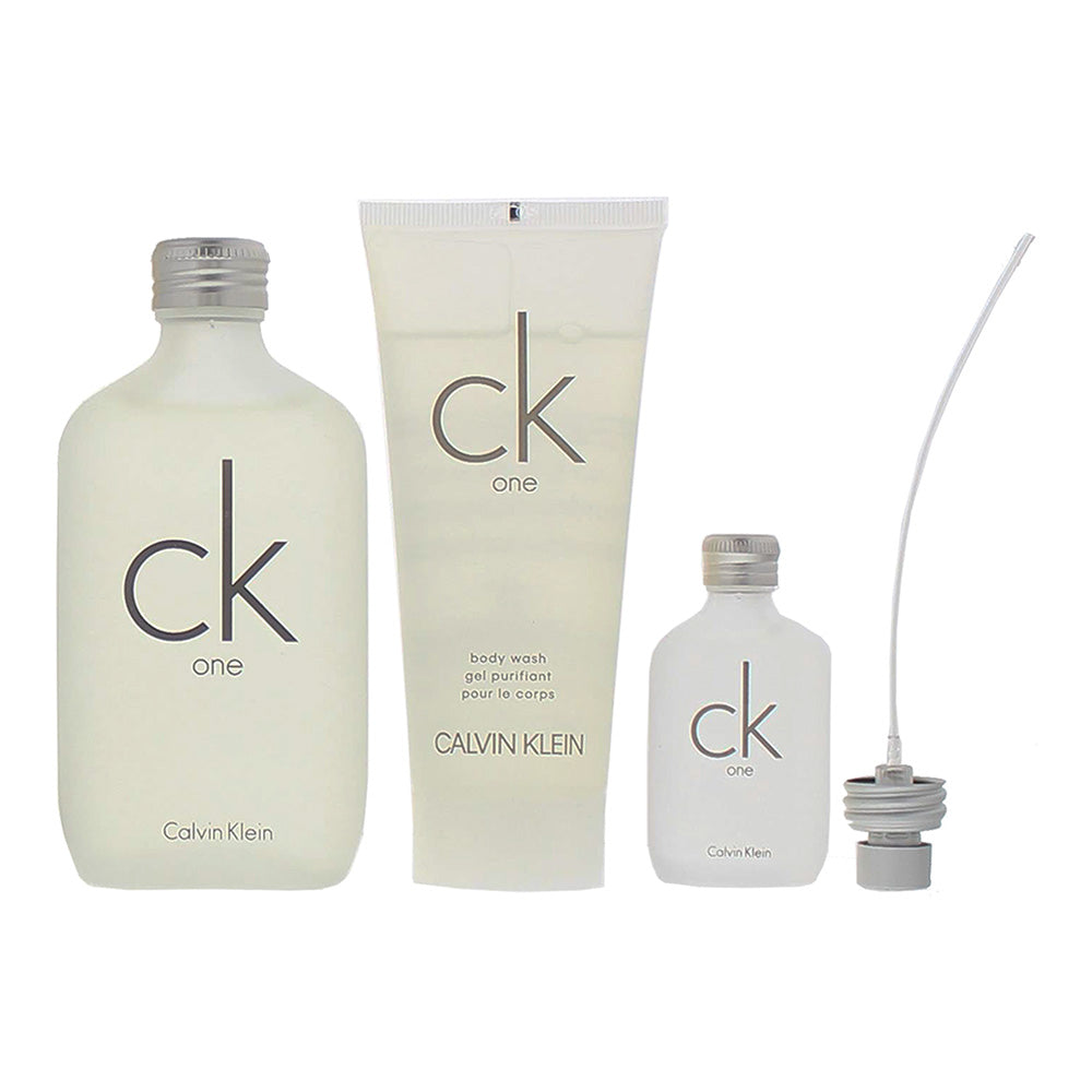 Calvin Klein Ck One 3 Piece Gift Set: Eau de Toilette 100ml - Eau de Toilette 15 - Product