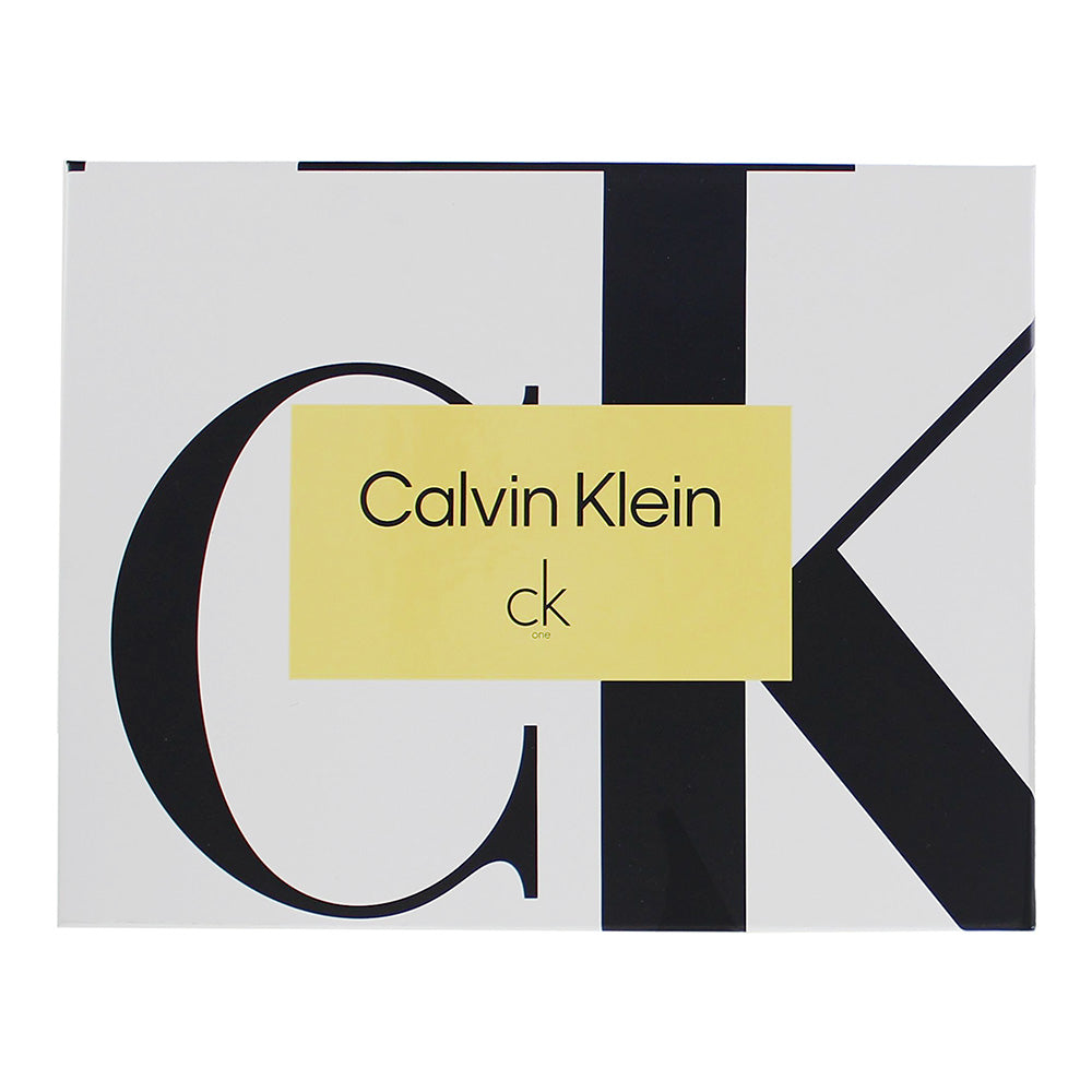 Calvin Klein Ck One 3 Piece Gift Set: Eau de Toilette 100ml - Eau de Toilette 15 - Box