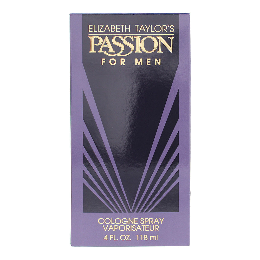 Elizabeth Taylor Passion For Men Cologne Spray 118ml - Box