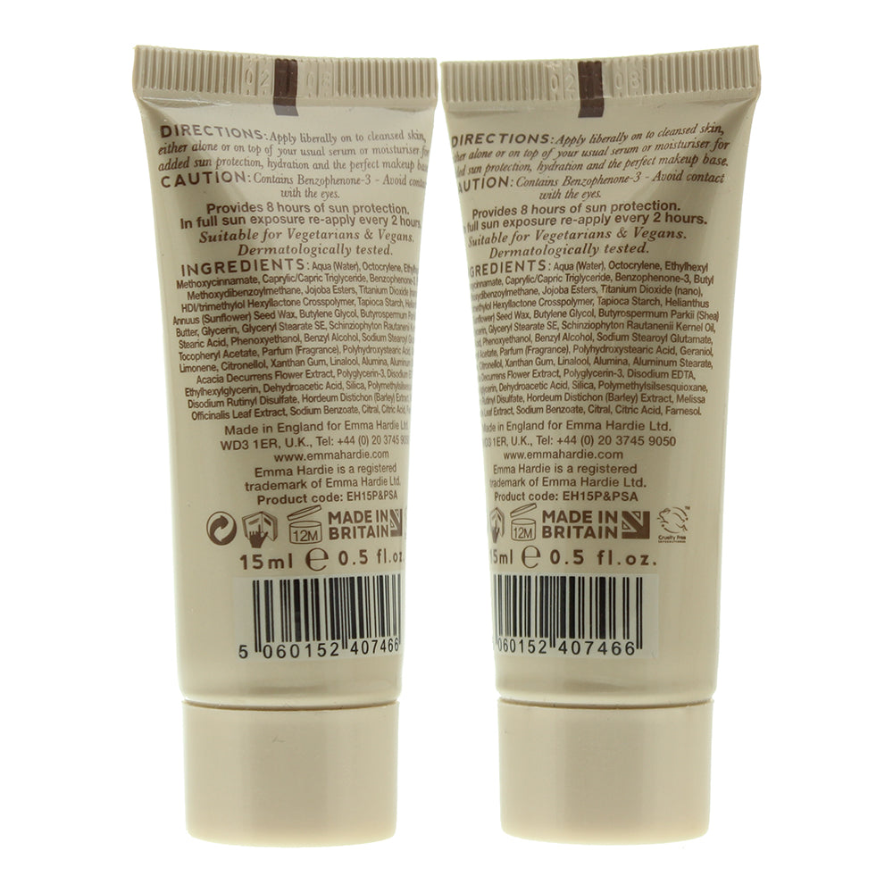 Emma Hardie Protect & Prime Spf 30 Daily Moisturiser 15ml Travel Size - Ingredients