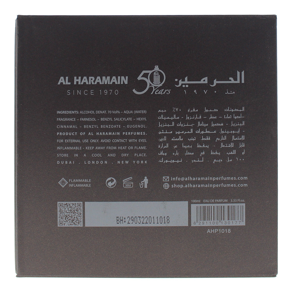 Al Haramain Hayati Eau de Parfum 100ml - Ingredients