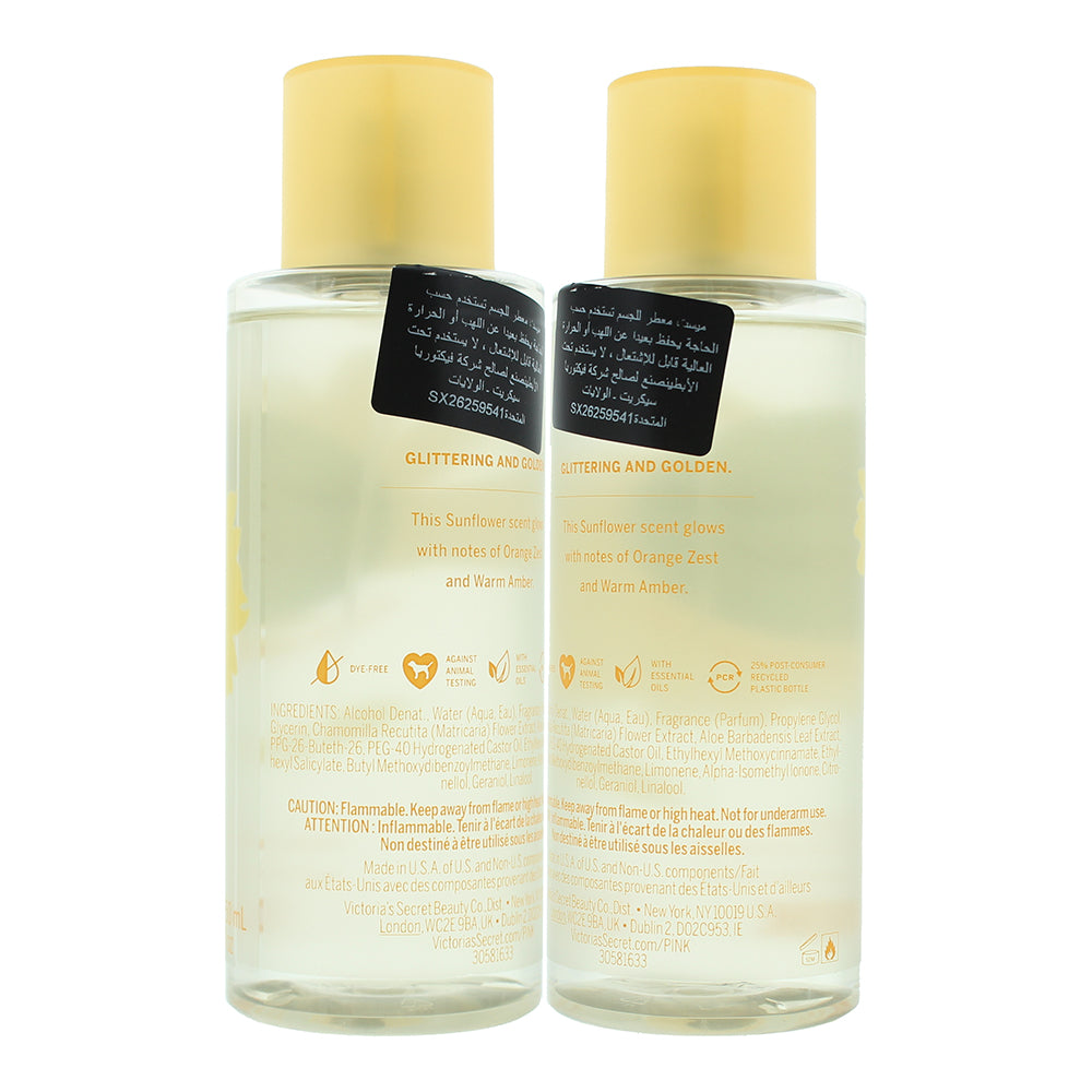 Victoria's Secret Pink Sunflower Glow Body Mist 250ml - Ingredients