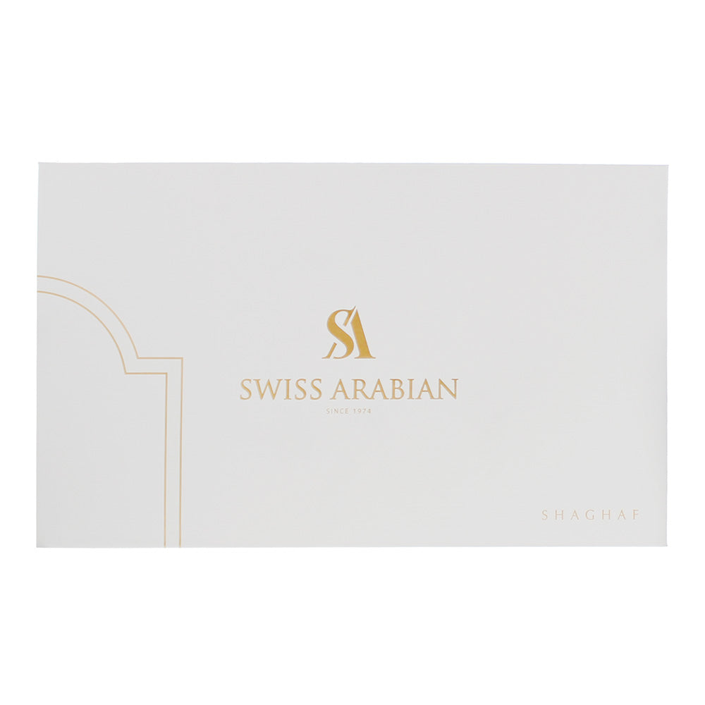 Swiss Arabian 3 Piece Gift Set: Shaghaf For Men Eau de Parfum 75ml - Shaghaf Oud Eau de Parfum 75ml - Shaghaf Oud Aswad Eau de Parfum 75ml - Box