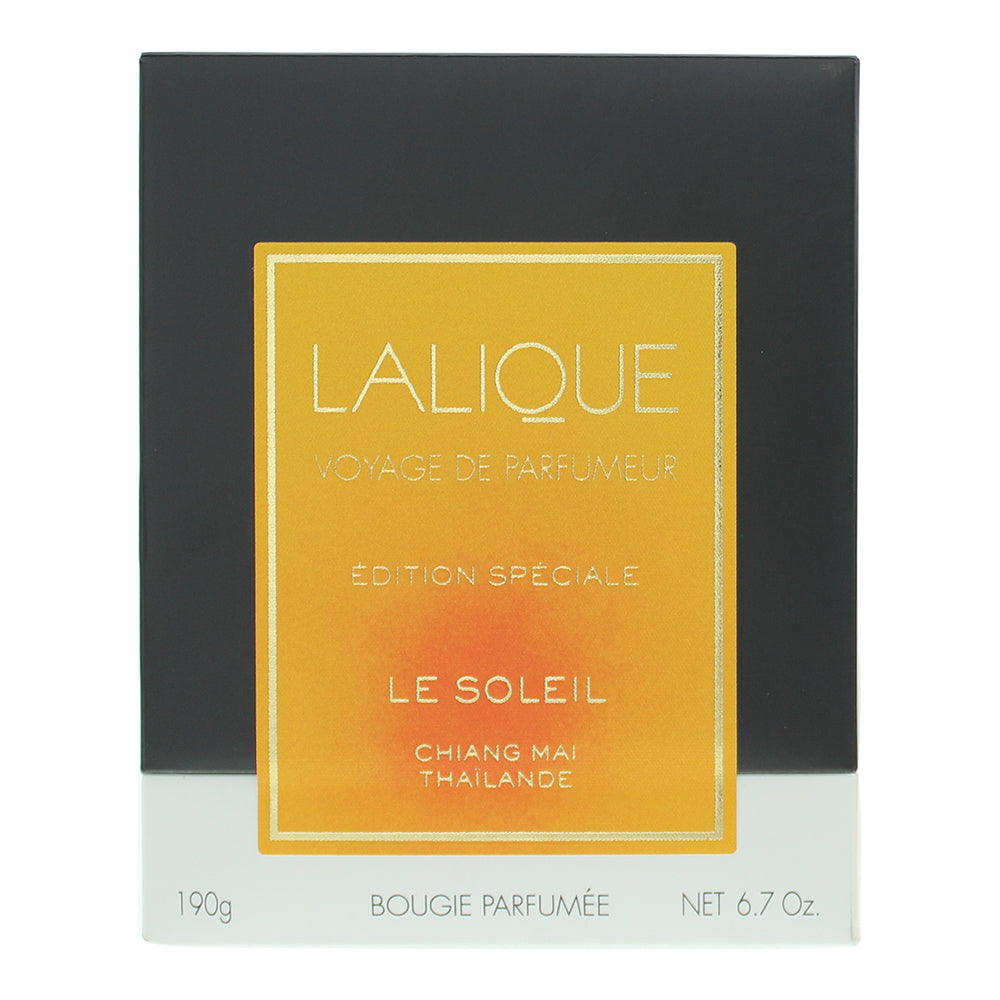 Lalique Le Soleil Chiang Mai Thailande Perfumed Candle 190g - Box