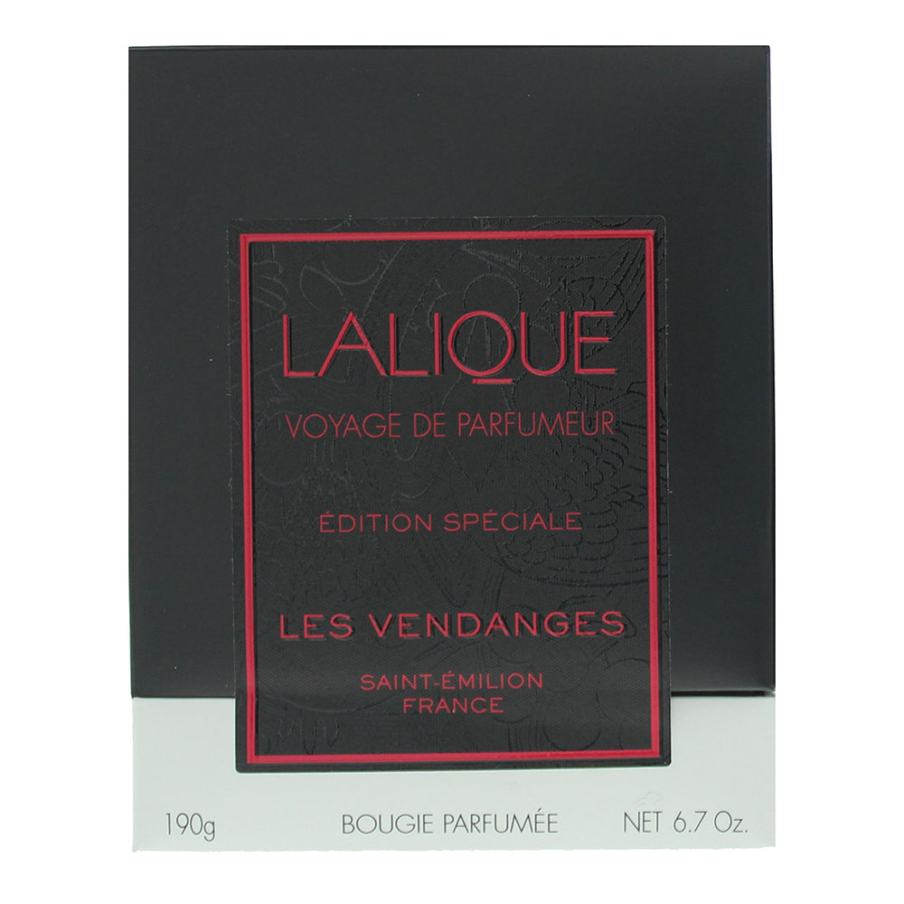 Lalique Les Vendanges Saint-Emilion France Perfumed Candle 190g - Box