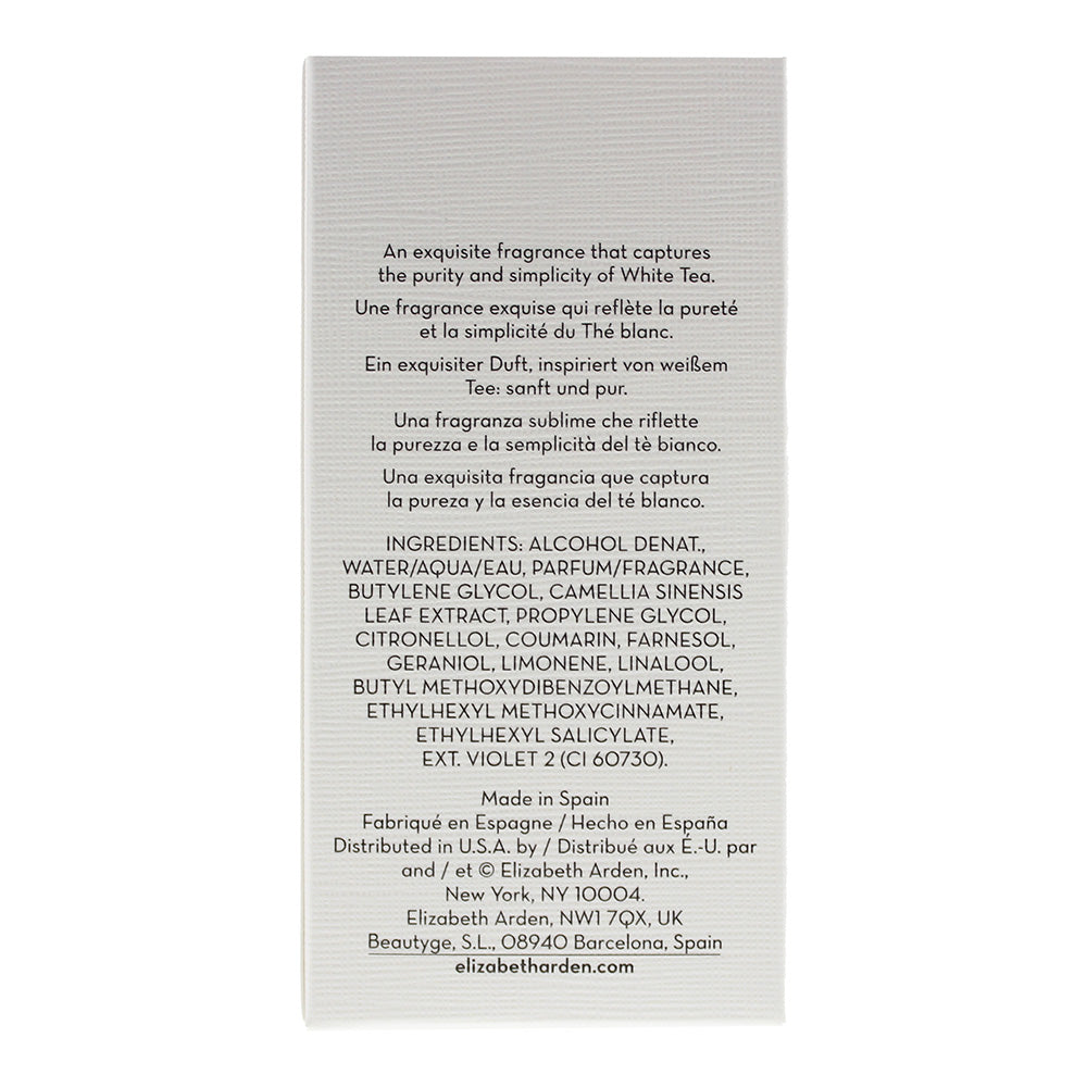 Elizabeth Arden White Tea Eau de Toilette 30ml - Ingredients