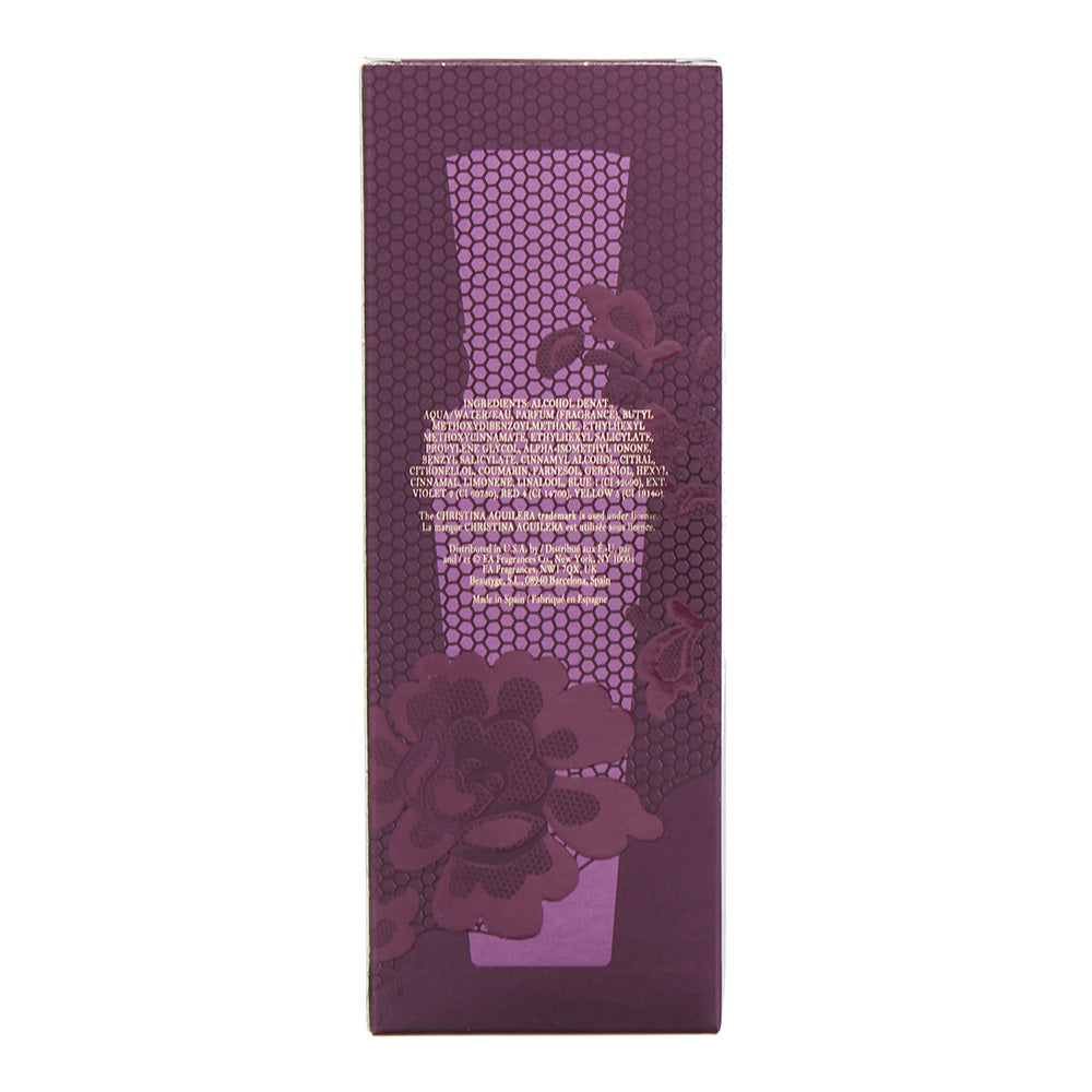 Christina Aguilera Violet Noir Eau de Parfum 30ml - Ingredients