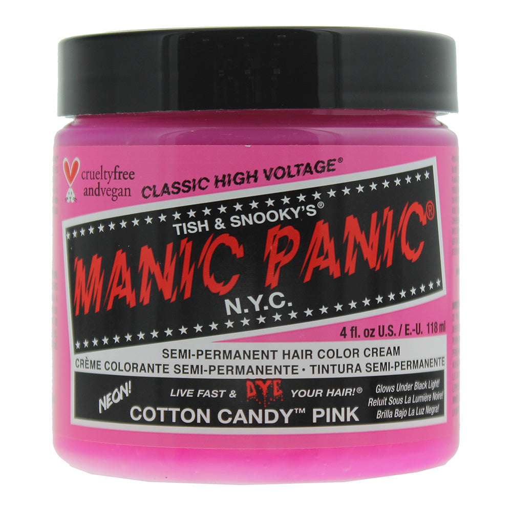 Manic Panic Classic High Voltage Cotton Candy Pink Semi-Permanent Hair Color Cre