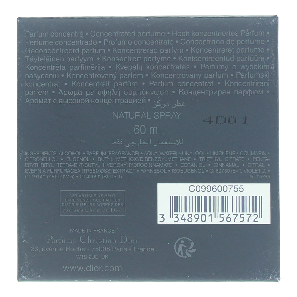 Dior Sauvage Elixir 60ml - Ingredients