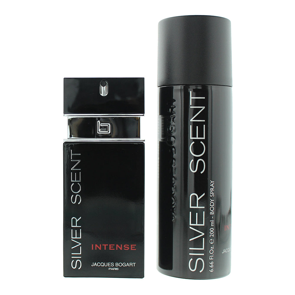 Jacques Bogart Silver Scent Intense 2 Piece Gift Set: Eau de Toilette 100ml - Bo - Product