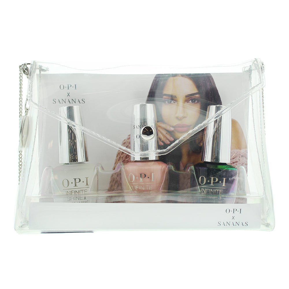 OPI X Sananas 3 Piece Gift Set: Nail Primer 15ml - Nail Polish 15ml - Top Coat 15ml