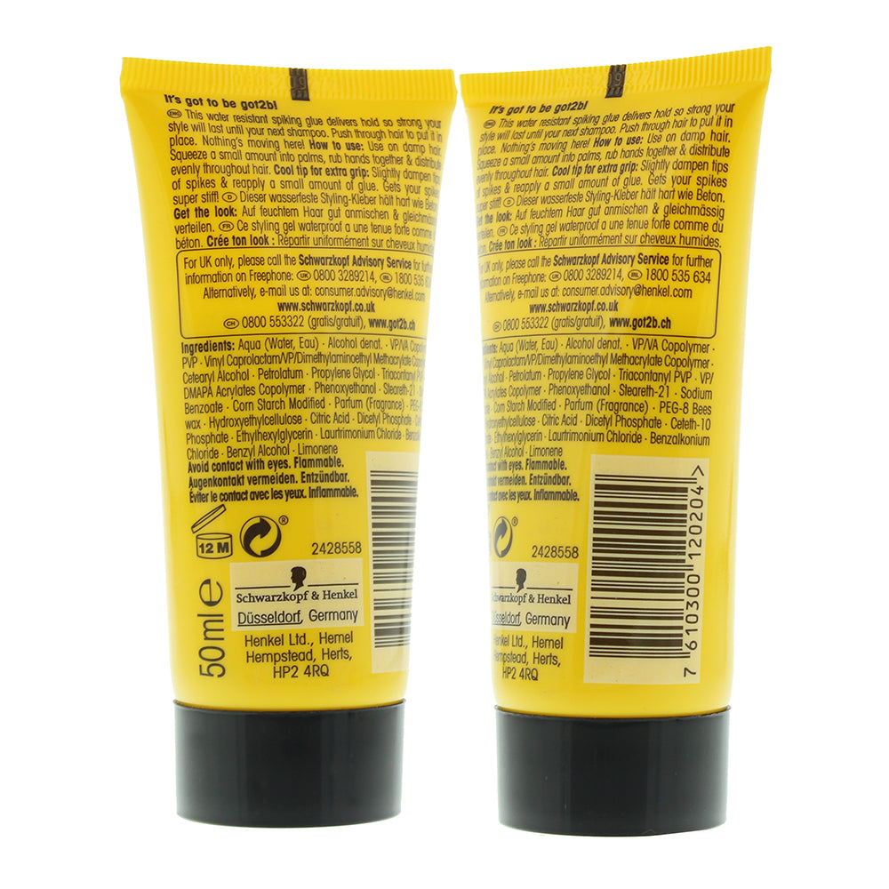 Schwarzkopf Got2b Glued Water Resistant Spiking Hair Glue 50ml