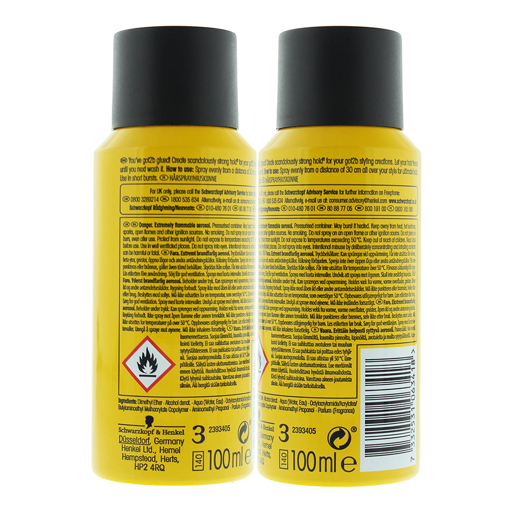 Schwarzkopf Got2b Glued Blasting Freeze Hair Spray 100ml