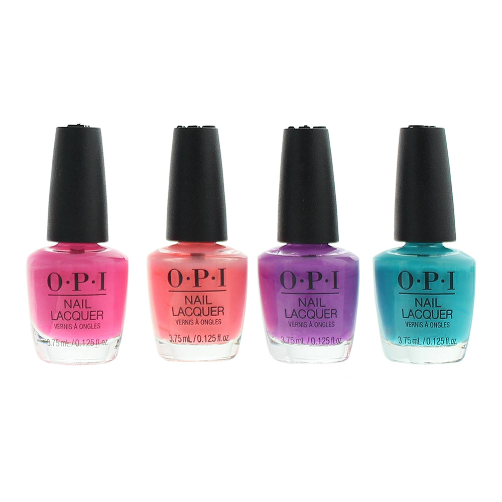 OPI Neon Color Cube Gift Set Mini Nail Polish 4 X 3.75ml - Product