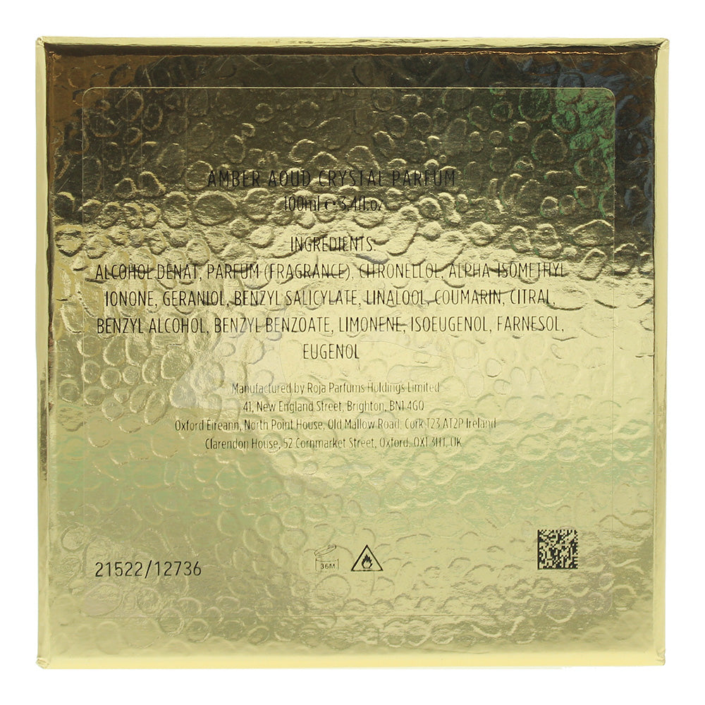 Roja Parfums Amber Aoud Crystal Eau De Parfum 100ml