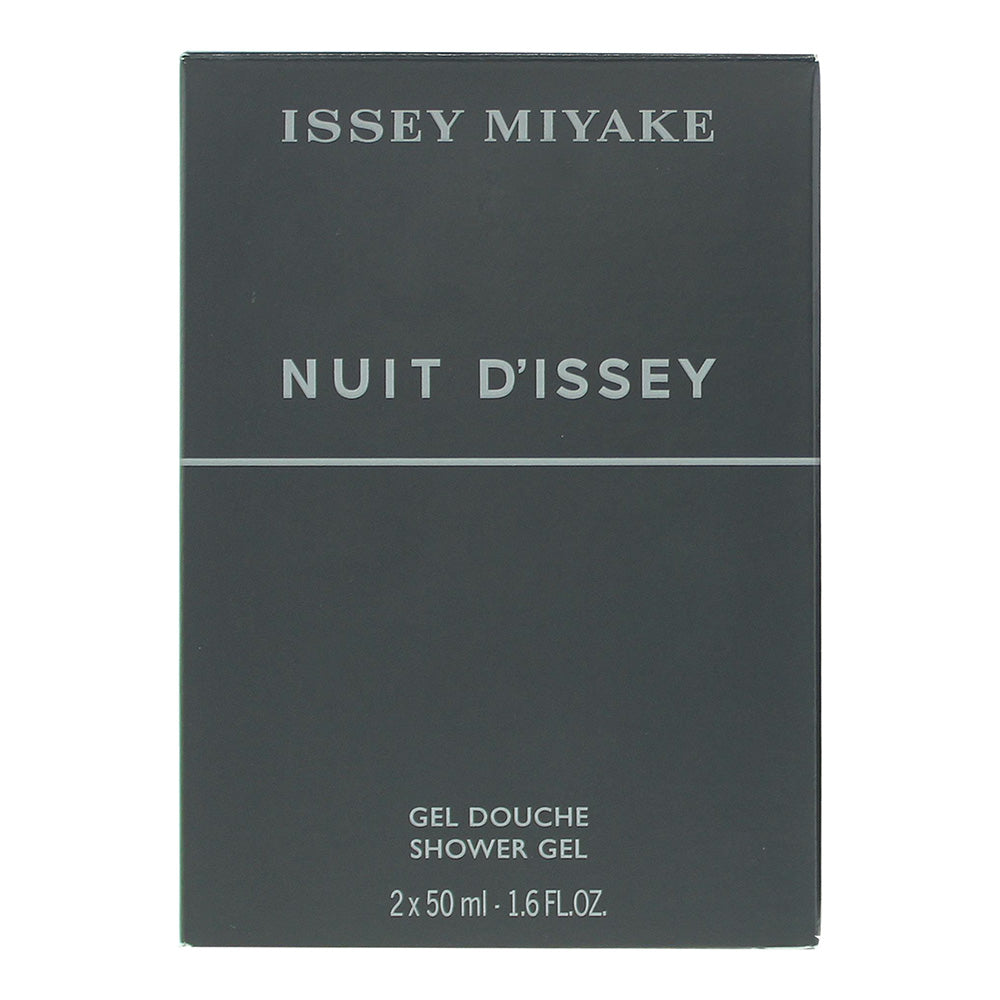 Issey Miyake Nuit D'issey 2 Piece Gift Set: Shower Gel 2 X 50ml - Box