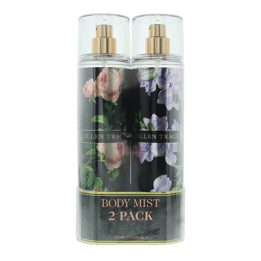 Ellen Tracy Floral 2 Piece Gift Set: Courageous Body Mist 236ml - Radiant Body M
