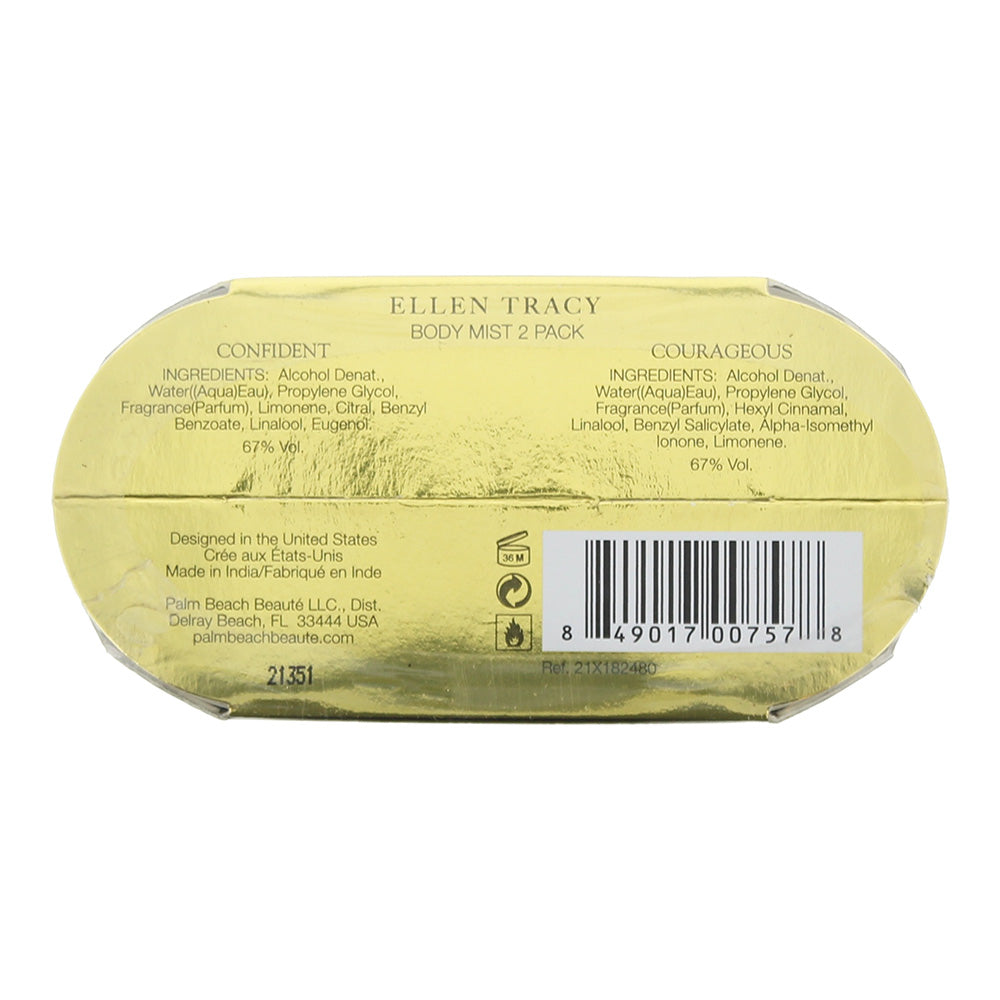Ellen Tracy Floral 2 Piece Gift Set: Confident Body Mist 236ml - Courageous Body Mist 236ml