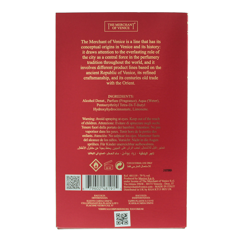 The Merchant Of Venice Red Potion Eau De Parfum 100ml