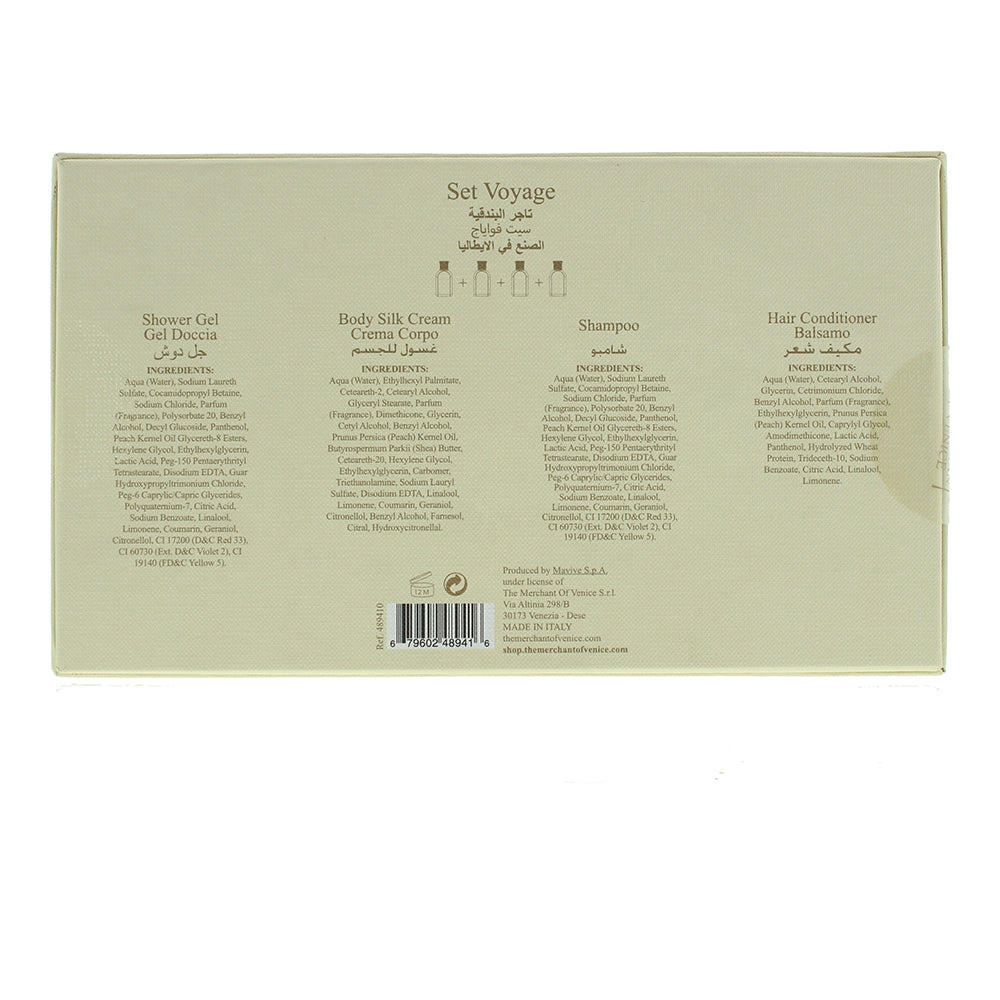 The Merchant Of Venice Voyage 4 Piece Gift Set: Shower Gel 75ml - Shampoo 75ml -