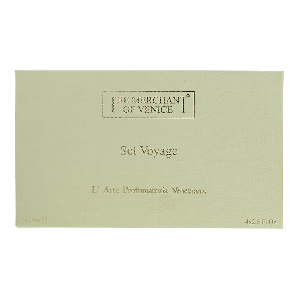The Merchant Of Venice Voyage 4 Piece Gift Set: Shower Gel 75ml - Shampoo 75ml - - Box